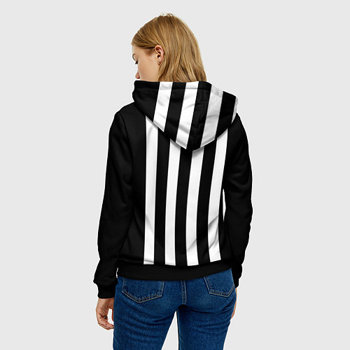 Женская толстовка Четыре пингвина / 3D-Черный – фото 4