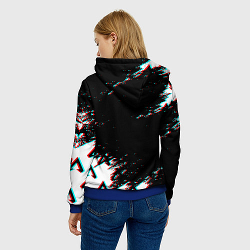 Женская толстовка The Elder Scrolls Online glitch / 3D-Синий – фото 4