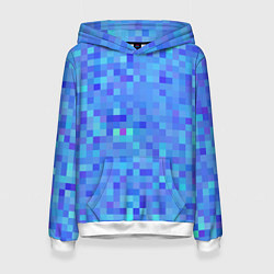 Женская толстовка Синие пиксели