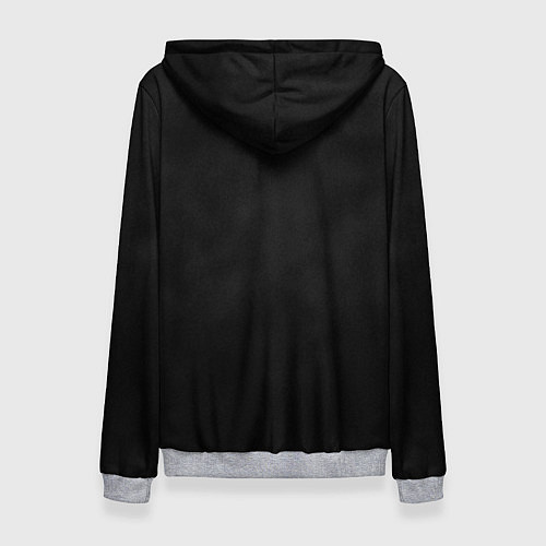 Женская толстовка Красный дикий кабан на темном фоне / 3D-Меланж – фото 2