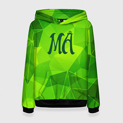 Женская толстовка Maneskin green poly