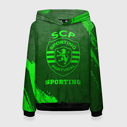 Женская толстовка Sporting - green gradient