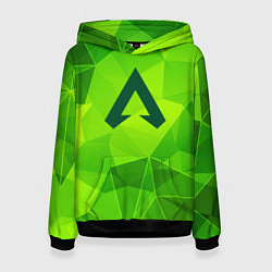 Женская толстовка Apex Legends green poly