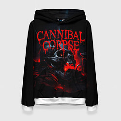 Женская толстовка Cannibal Corpse кровавый череп