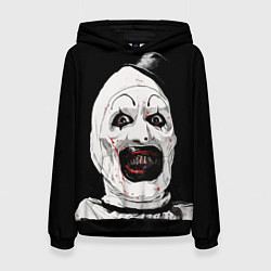 Женская толстовка Ужасающий клоун Арт