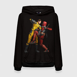 Женская толстовка Дэдпул против Росомахи