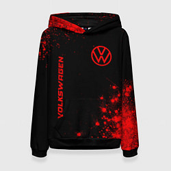 Женская толстовка Volkswagen - red gradient вертикально