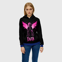 Толстовка-худи женская Jinx faith - Arcane, цвет: 3D-синий — фото 2
