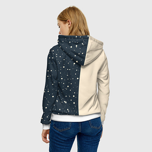 Женская толстовка Дед Мороз / 3D-Белый – фото 4