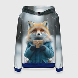 Женская толстовка Лисица с подарком