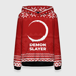 Женская толстовка Новогодний Demon Slayer