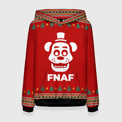 Толстовка-худи женская FNAF new year, цвет: 3D-черный