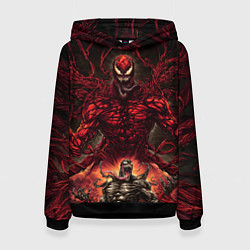 Женская толстовка Веном в плену Карнажа