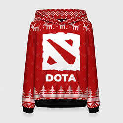 Женская толстовка Новогодний Dota с оленями