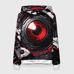 Женская толстовка Красная сфера киберпанк