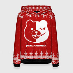 Женская толстовка Новогодний Danganronpa с оленями