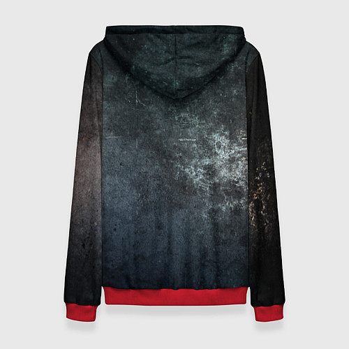 Женская толстовка Спортивный американский Chevrolet Corvette / 3D-Красный – фото 2