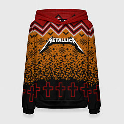 Женская толстовка Metallica christmas ugly sweater