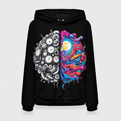 Женская толстовка Правое и левое полушарие