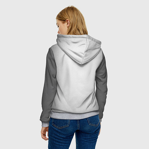 Женская толстовка Гусси - га га га / 3D-Меланж – фото 4