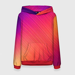 Женская толстовка Градиент в косую полоску