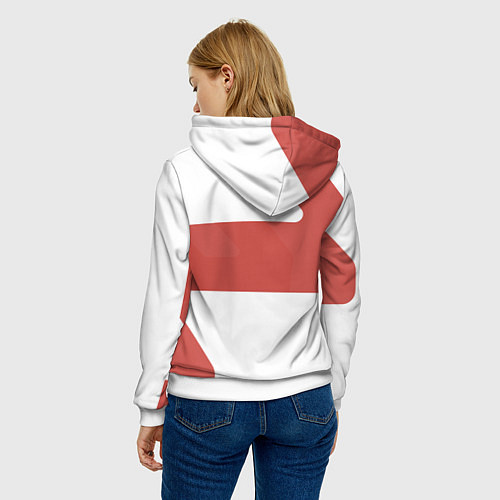 Женская толстовка Бёрнис Уайт - ZZZ / 3D-Белый – фото 4