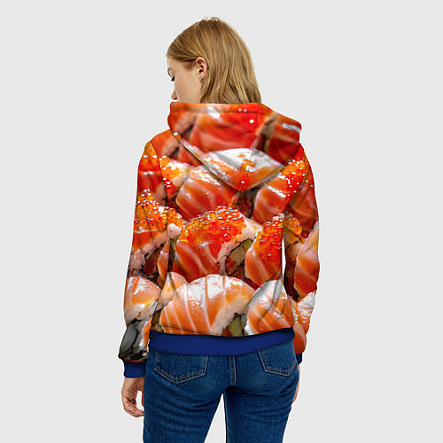 Женская толстовка Ролл Филадельфия / 3D-Синий – фото 4