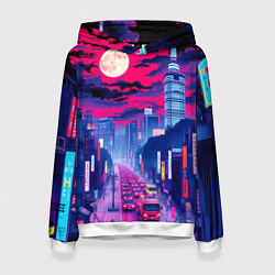 Женская толстовка Яркий японский мегаполис