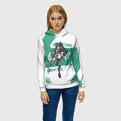 Толстовка-худи женская Цинъи - ZZZ, цвет: 3D-белый — фото 2