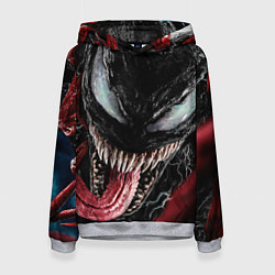 Женская толстовка Веном с языком