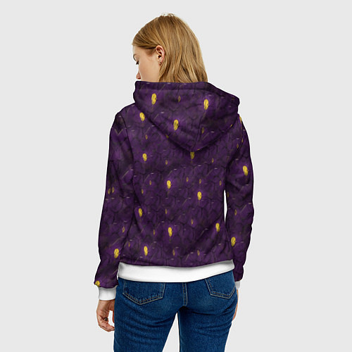 Женская толстовка Фиолетовый костюм Джокера / 3D-Белый – фото 4