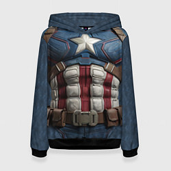 Женская толстовка Костюм капитана Америка