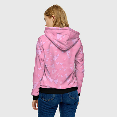 Женская толстовка Скелет-милашка / 3D-Черный – фото 4