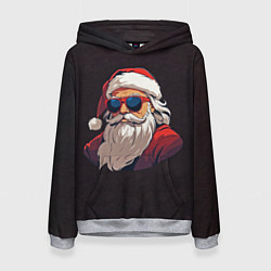 Женская толстовка Крутой санта в очках