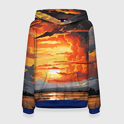 Женская толстовка Багровый закат