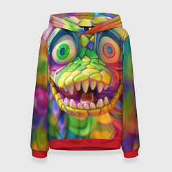 Женская толстовка Радужная змея