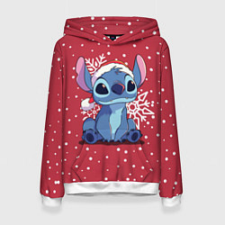 Женская толстовка Новогодний Стич