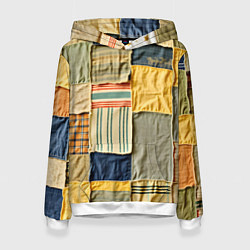 Женская толстовка Пэчворк в желтых оттенках