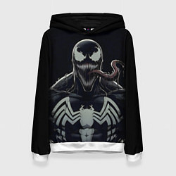 Женская толстовка Веном - черная смерть