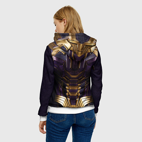 Женская толстовка Костюм Таноса из мстителей / 3D-Белый – фото 4