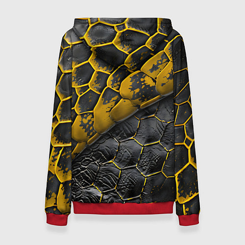 Женская толстовка Костюм рептилии / 3D-Красный – фото 2