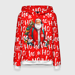 Женская толстовка Дед мороз хо хо