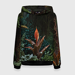 Женская толстовка Объемные растения