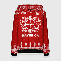 Женская толстовка Новогодний Bayer 04 с оленями