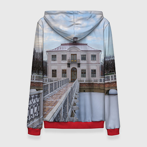Женская толстовка Дворец Марли в Петергофе / 3D-Красный – фото 2