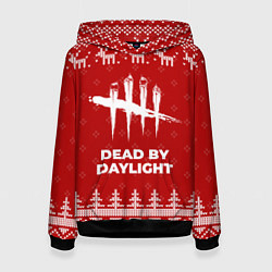 Женская толстовка Новогодний Dead by Daylight с оленями