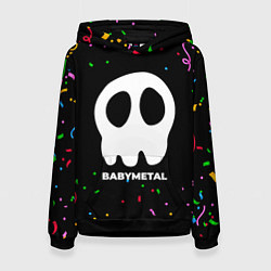 Толстовка-худи женская Babymetal конфети, цвет: 3D-черный