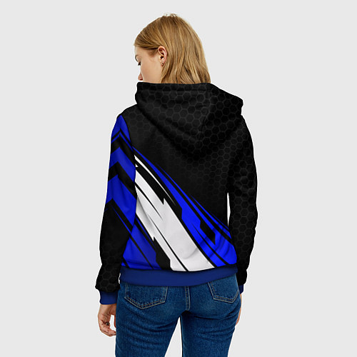 Женская толстовка Фольксваген - синий / 3D-Синий – фото 4