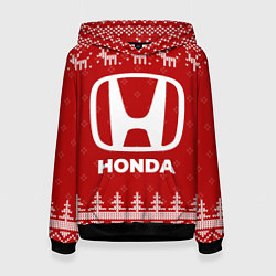 Женская толстовка Новогодний Honda с оленями