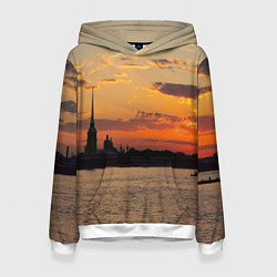 Женская толстовка Петропавловская крепость ранним утром